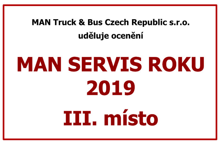 MAN servis roku 2019
